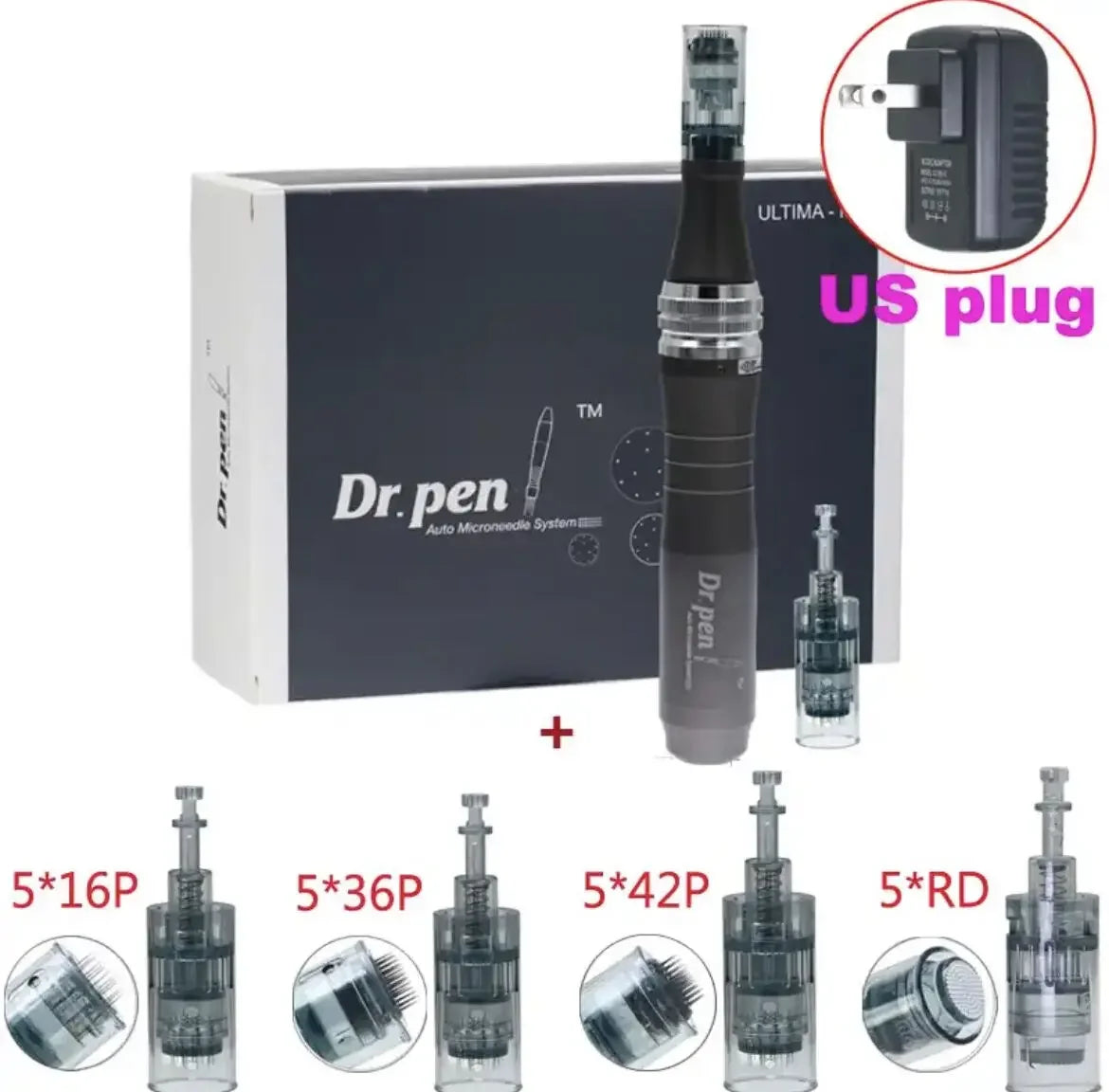Dr Pen Ultima M8 Microneedling Pen - Professional PMU Device Permanent Makeup Machines M8 US With 22PINS Tidesmit