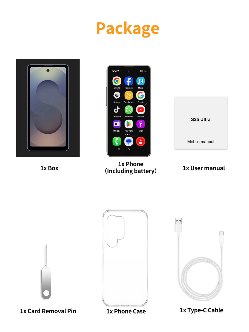 SERVO Built-in Stylus Mini Smartphone Android 3G Cellular 4" Display 16GB ROM GPS Face Unlock Tiny Mobile Phones WIFI Play Store