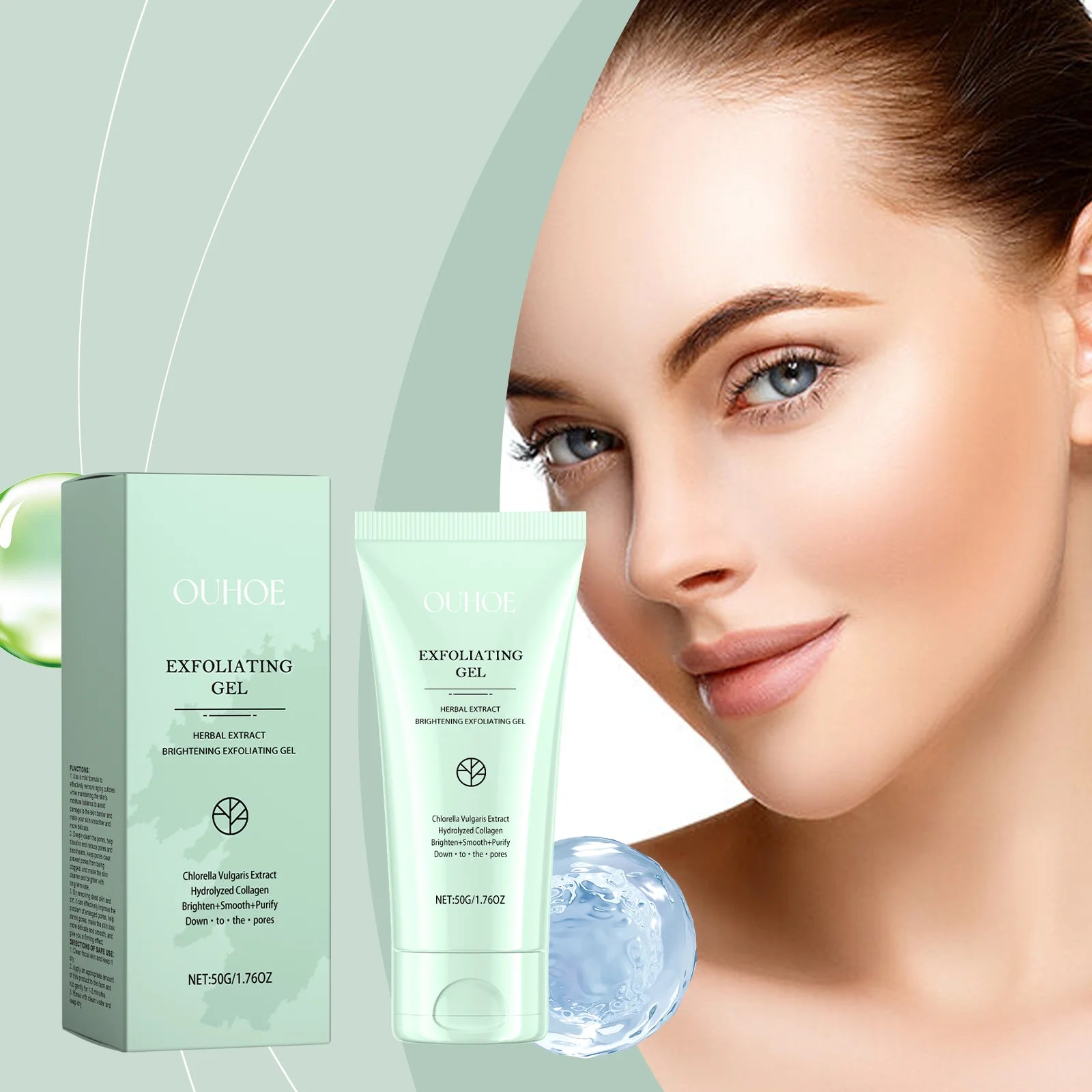 Exfoliating Peeling Gel for Dark Spots - Deep Pore Cleansing 50g Scrubs Treatments Tidesmit