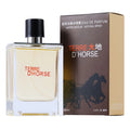 JEAN MISS Terre D'Horse EDP for men: woody, spicy, fresh fougere cologne in a clear square glass bottle, 100ml.