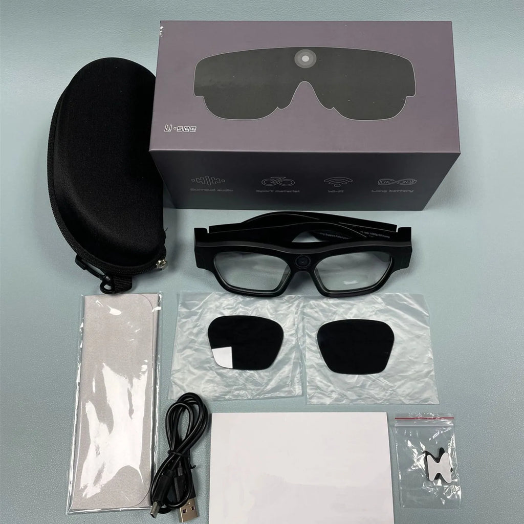 Smart Glasses With 4K Camera - Bluetooth Audio - Tidesmit 64G Tidesmit
