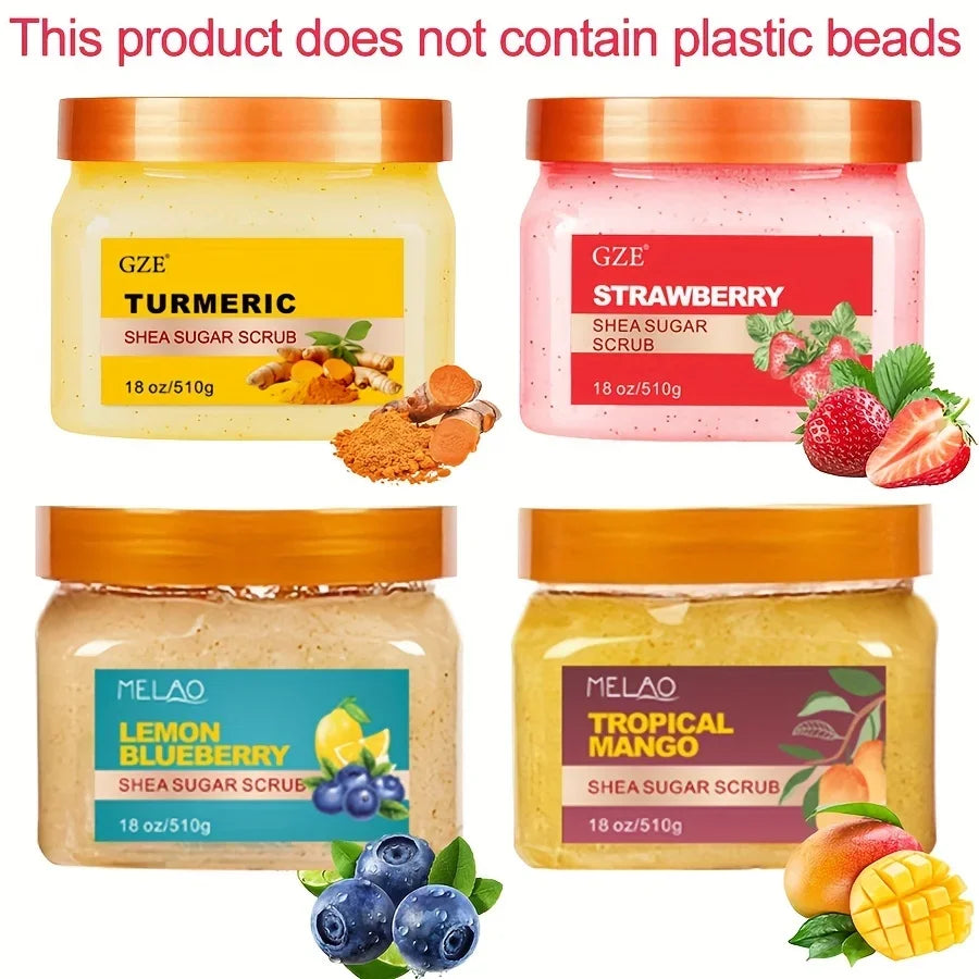 Shea Sugar Body Scrub | Salon-Quality Exfoliating Polish by Tidesmit Scrubs Treatments Tidesmit
