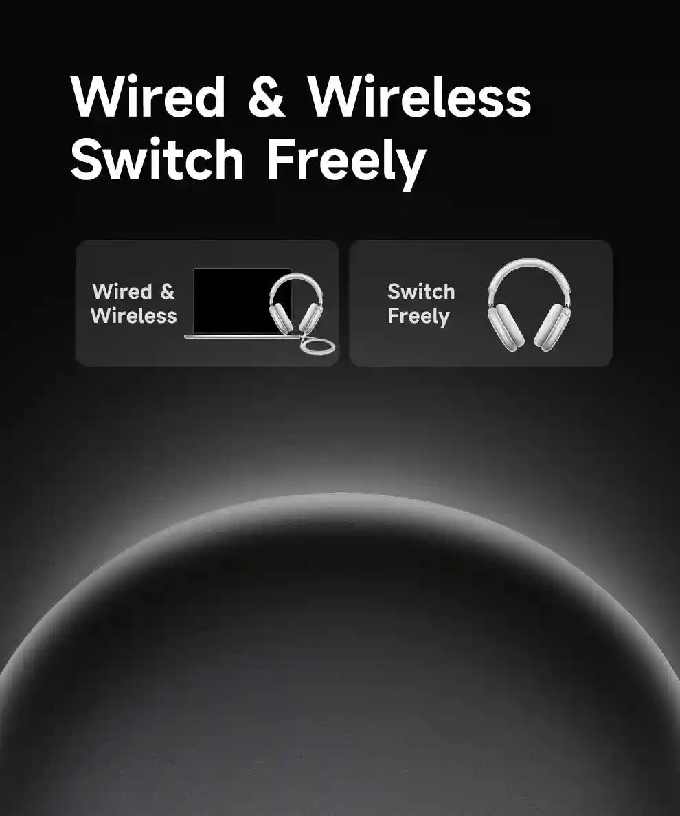 Wireless Headphones with 52dB Active Noise Cancelling & Spatial Audio Tidesmit