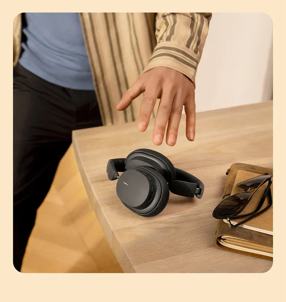 Baseus Wireless Headphones Bluetooth 5.3 HIFI Level Earphone 40mm Driver Foldable Over Ear Headsets 70H Playtime Spatial Audio Tidesmit