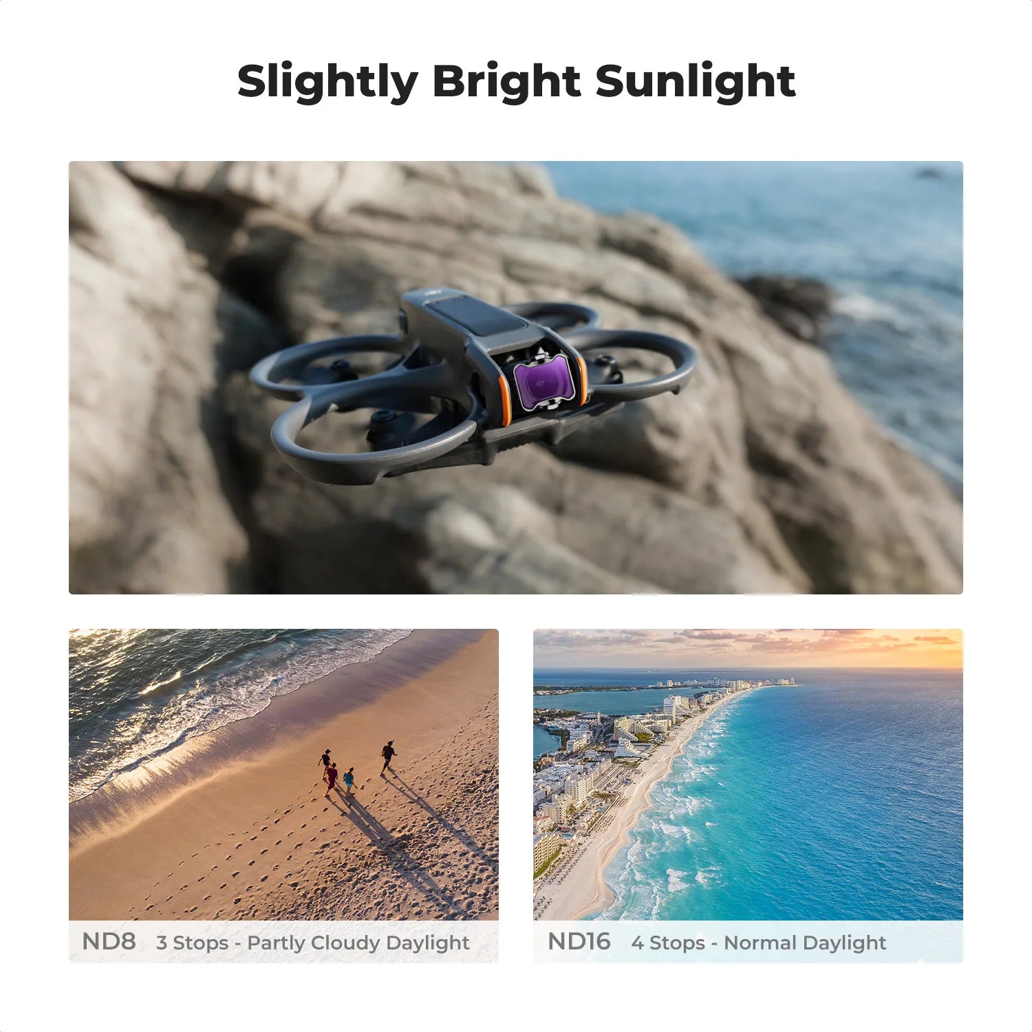 DJI Avata 2 Filter Set: Professional UV, CPL, and ND Lens Kit Tidesmit