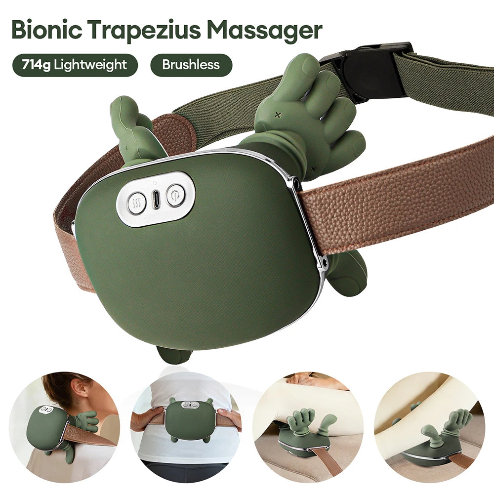4D Bionic Neck Massager - Deep Tissue Muscle Relief with Heat Therapy Massage Chairs Tidesmit