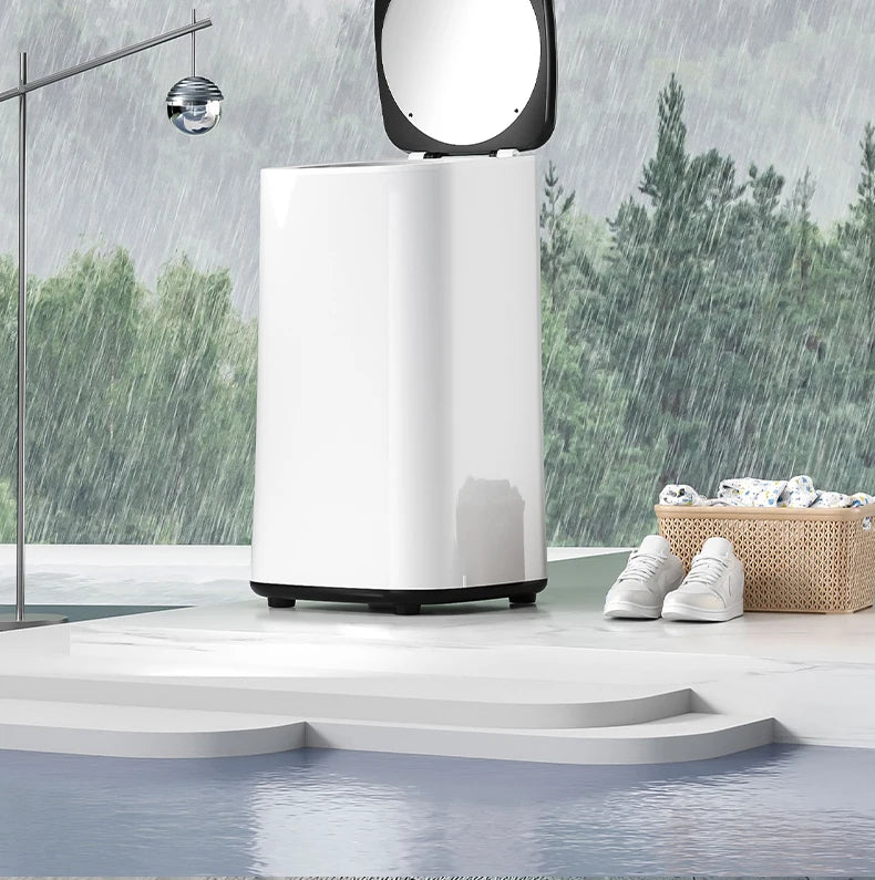 Tidesmit 60L automatic clothes dryer with baby garment disinfection and air-drying wardrobe feature side view
