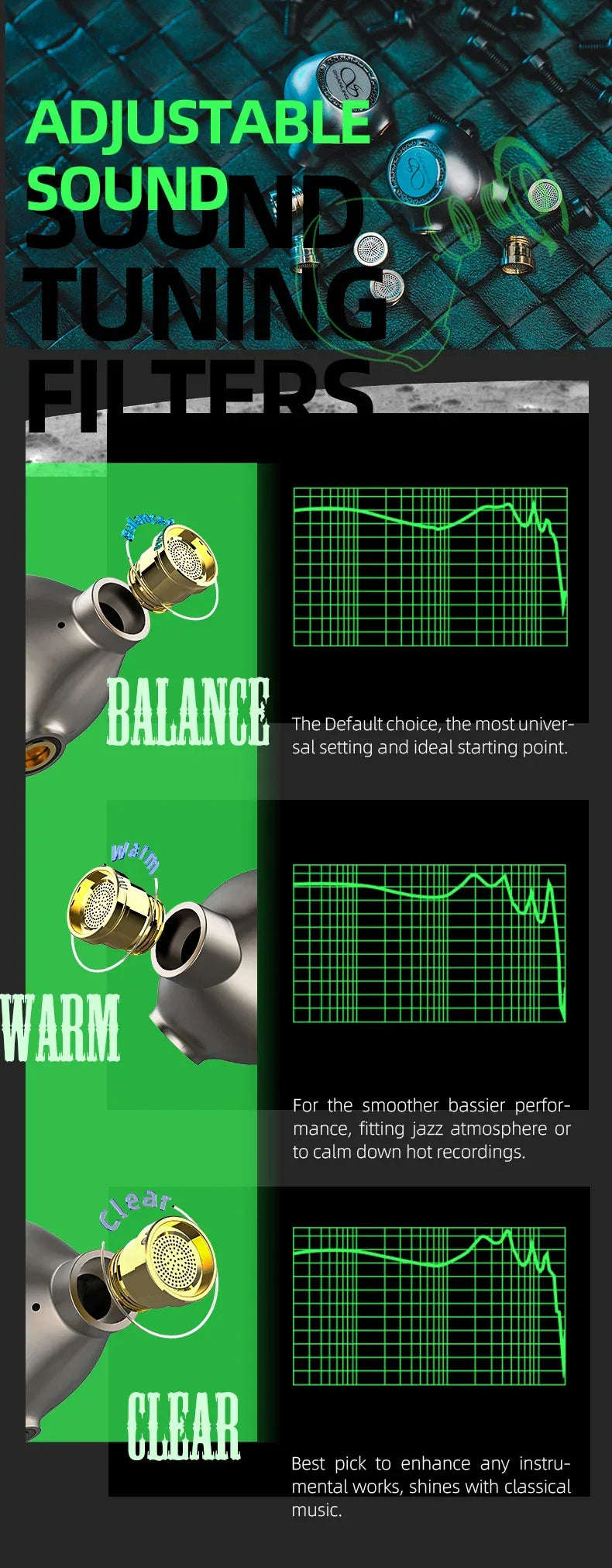 Shanling MG800 In-Ear Monitors | Dual Dynamic Drivers | Tidesmit Tidesmit