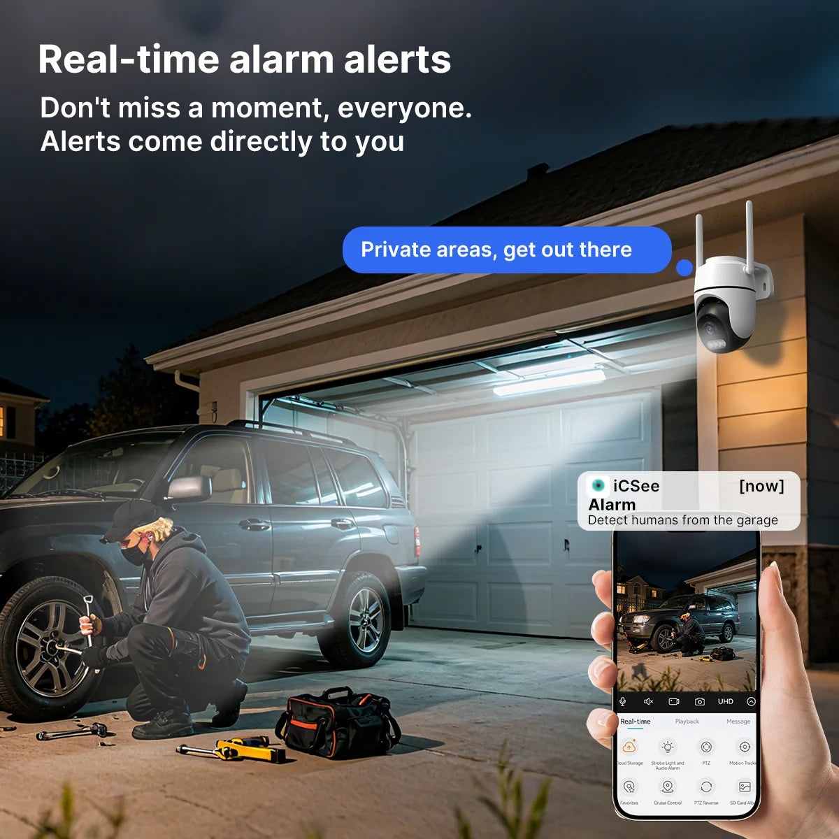 WONSDAR IP Camera Home Security Protection PTZ iCsee Wifi Camera 1080P HD Mini Outdoor Indoor Video Surveillance