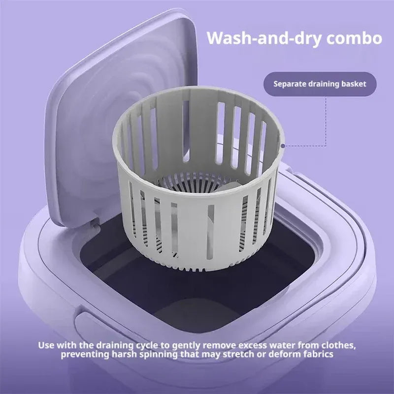 9L Collapsible Mini Washing Machine 100V-240V EU Plug