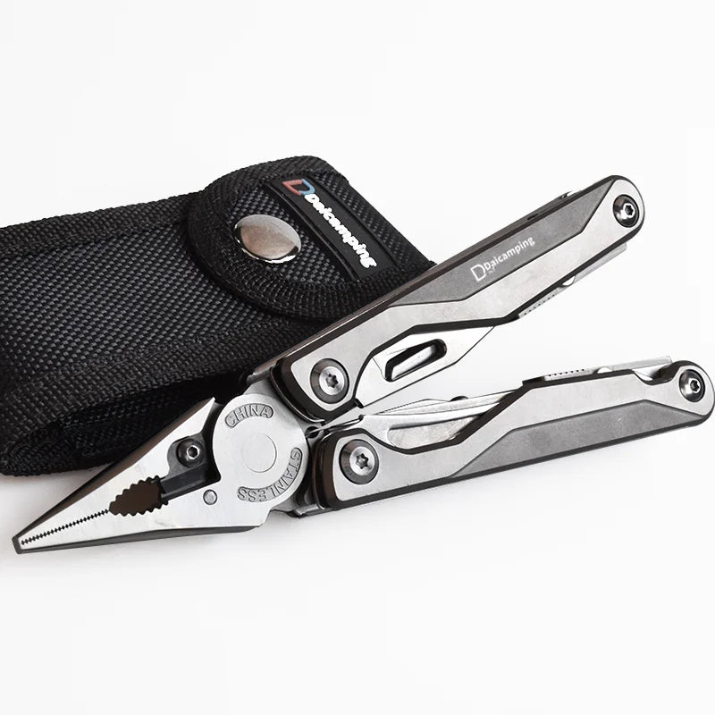 Daicamping DL7 Titanium G10 Stainless Handle Outdoor Camping Folding EDC Multi Tools Pliers Hand Tools Set Multi-tools Kit