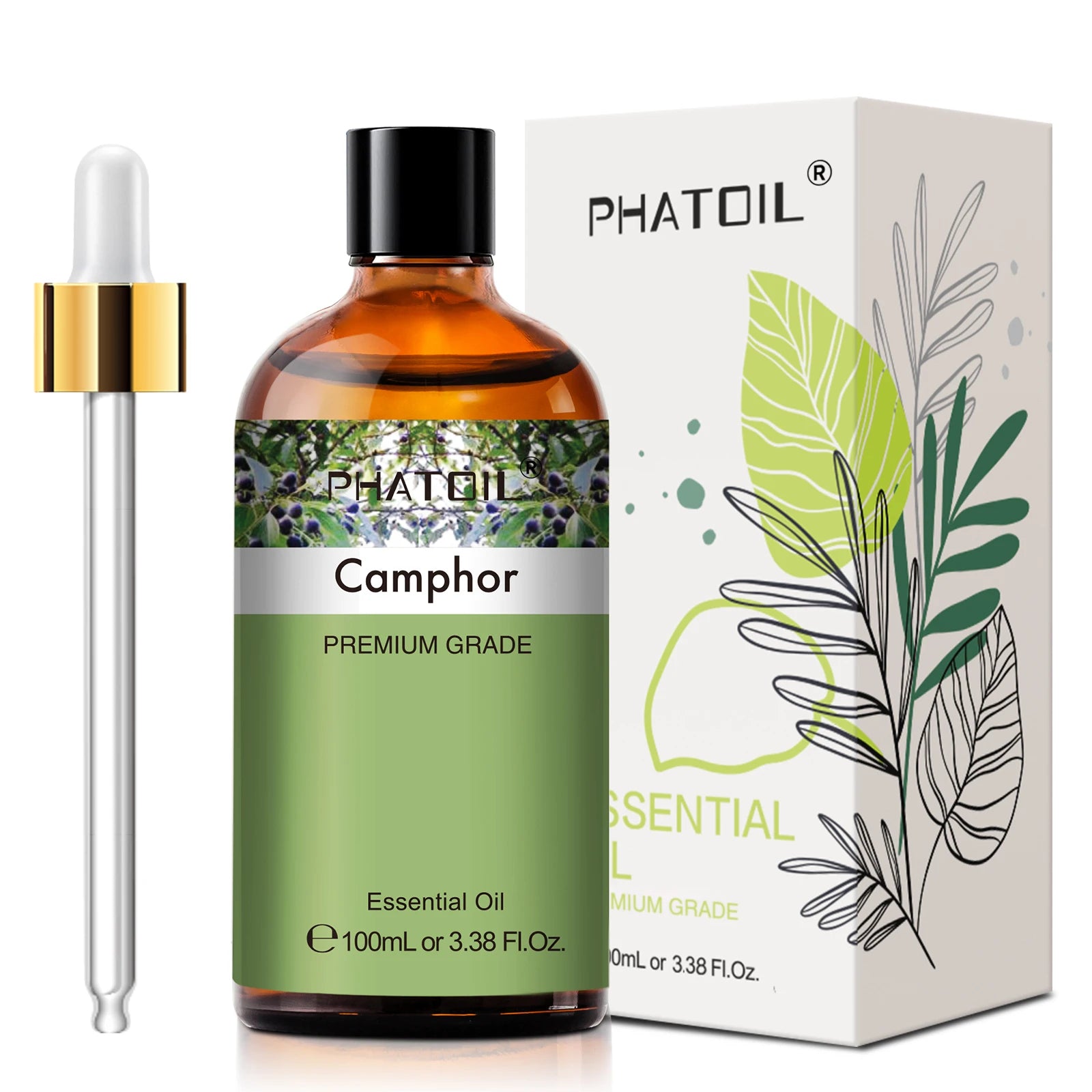 PHATOIL 100ml Lavender Peppermint Lemon Eucalyptus Lemongrass Essential Oil Natural Plant Pure Essential Oils For Diffuser
