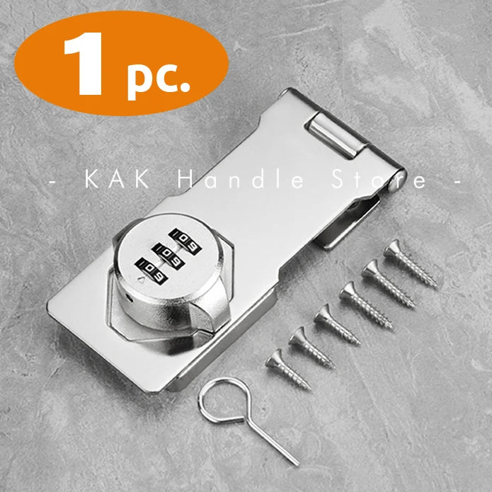 KAK 3 Digit Household Security Cabinet Password Locks Keyless Drawer Combination Coded Door Lock Zinc Alloy Furniture Hardware