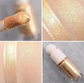 Tidesmit shimmering liquid blush and highlighter gel for natural glowing face makeup texture close-up