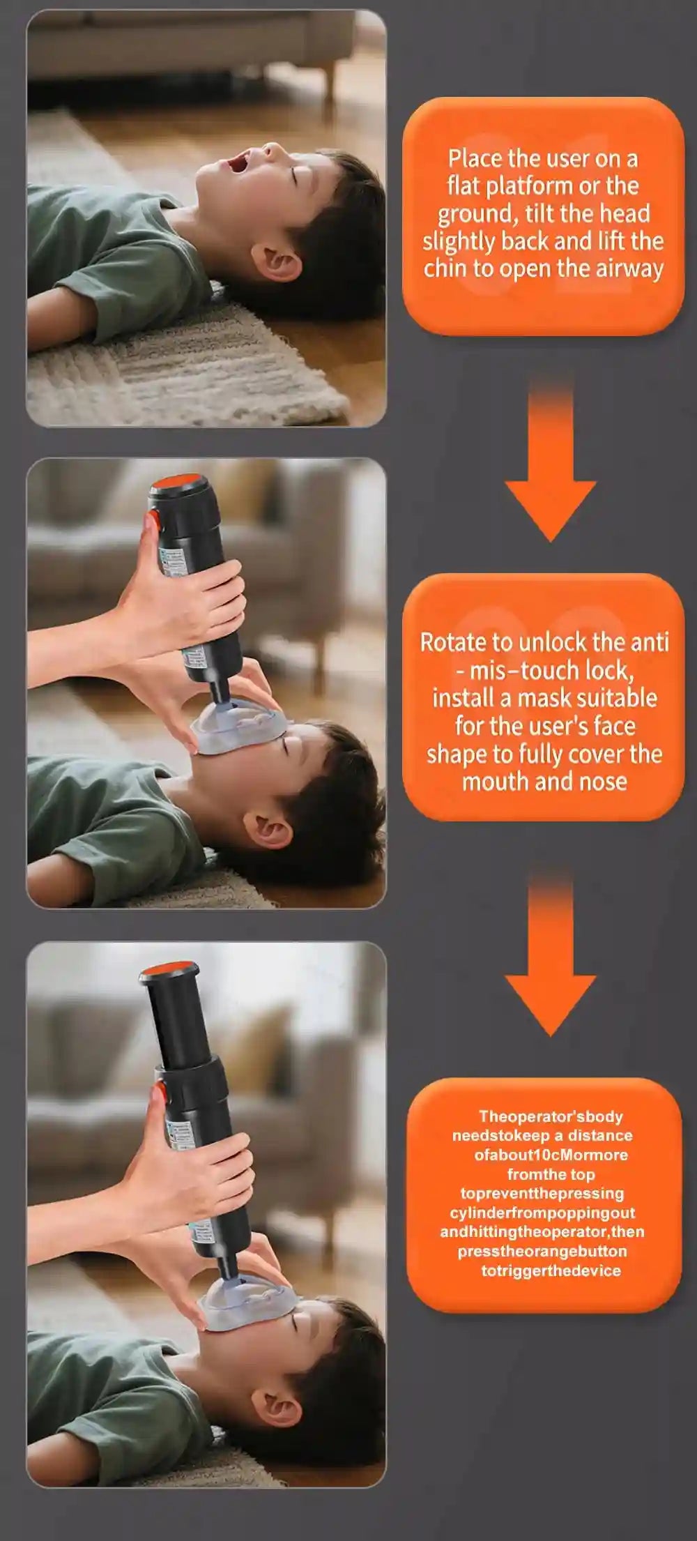 Anti Choking Device - Portable Airway Assist Kit for Emergency Safety Relaxation Treatment Tidesmit