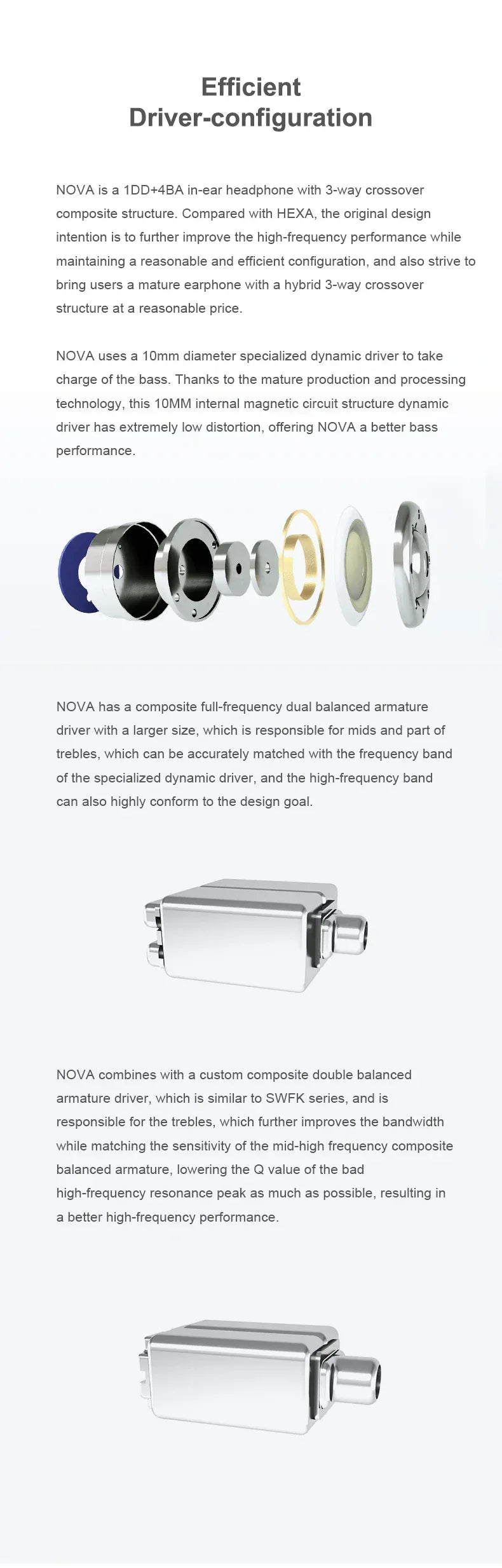 Truthear NOVA 1DD+4BA Wired IEM Earphones by Tidesmit Tidesmit