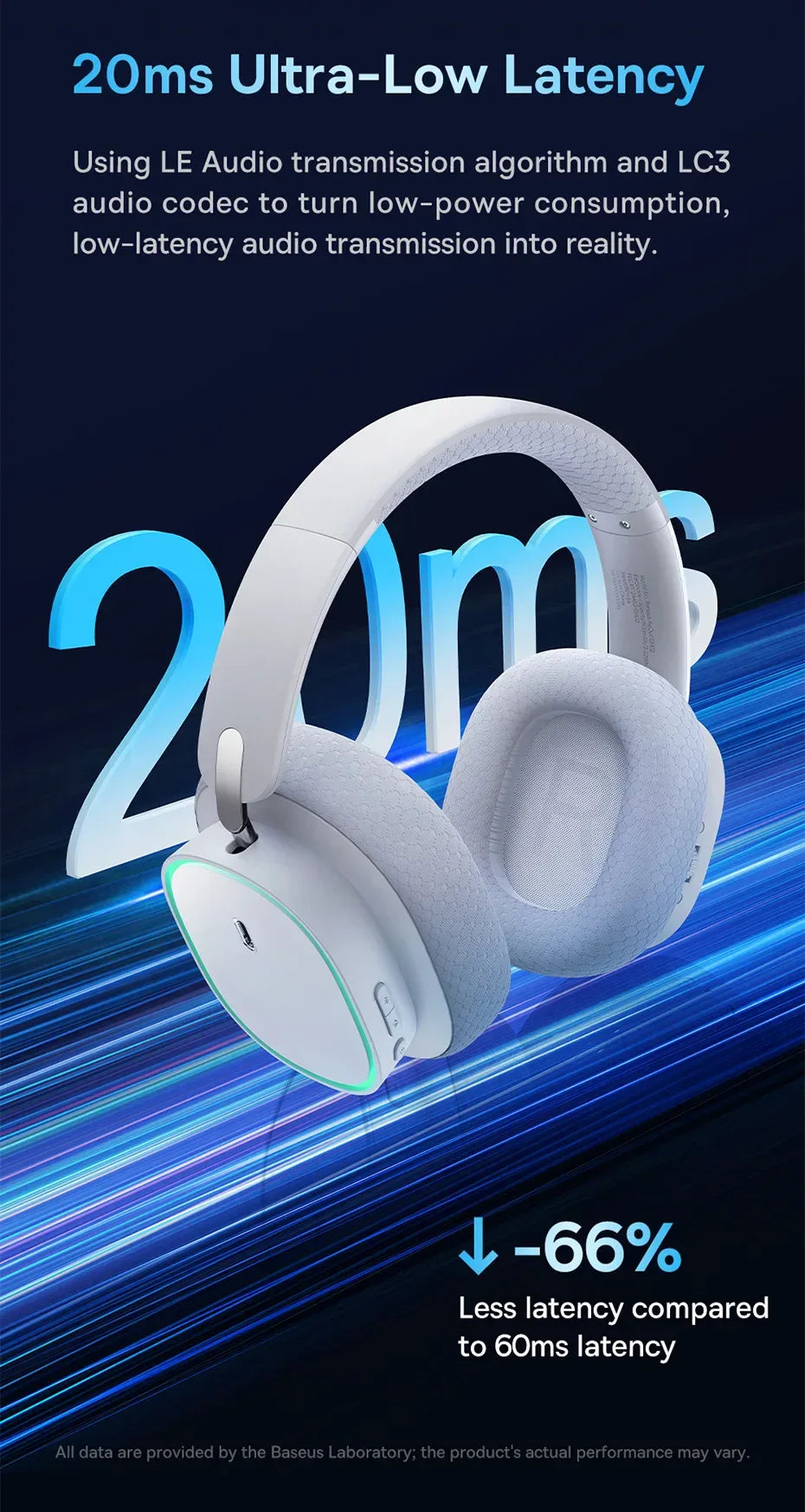 Wireless Gaming Headset 2.4G Bluetooth RGB by Tidesmit Tidesmit