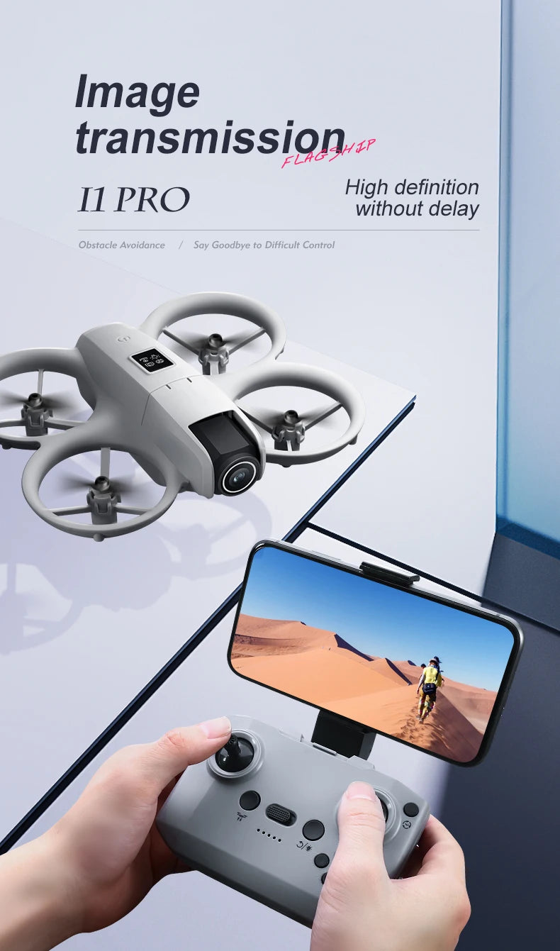 Mini 4K Camera Drone - Obstacle Avoidance & Foldable Design (i1PRO) Tidesmit