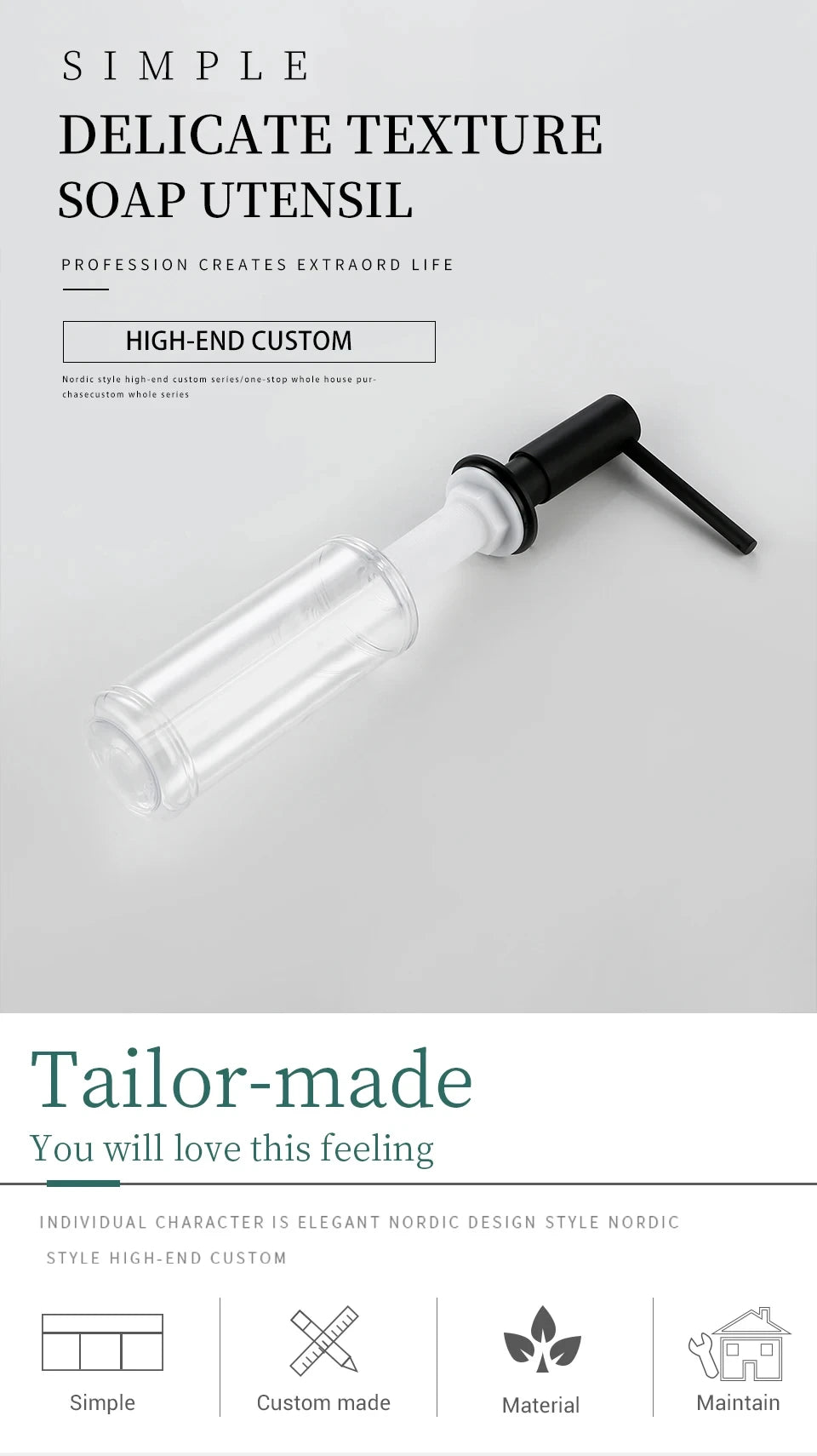 Gunmetal Liquid Soap Dispenser Plastic Bottle The 360 Degree Swivel Head Kitchen Installed In Sink Is Convenient And Simple