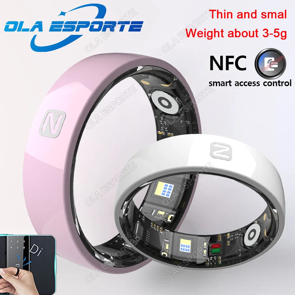 Smart Health Ring - Waterproof Fitness Tracker with Biometric Sensor Tidesmit