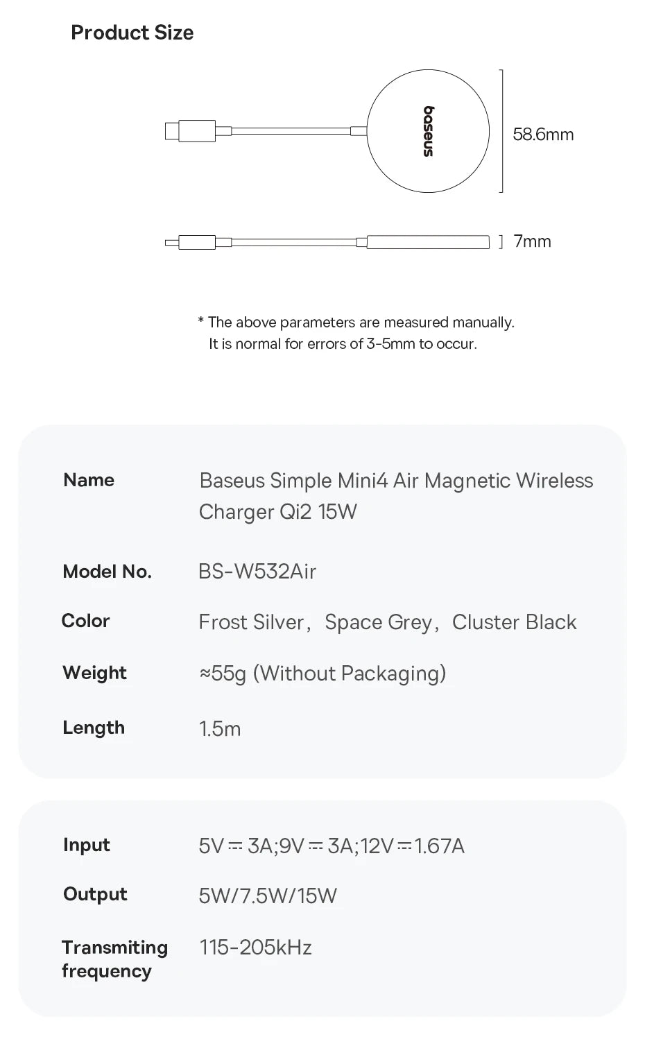 15W MagSafe Compatible Wireless Charger for iPhone 16 Series Tidesmit