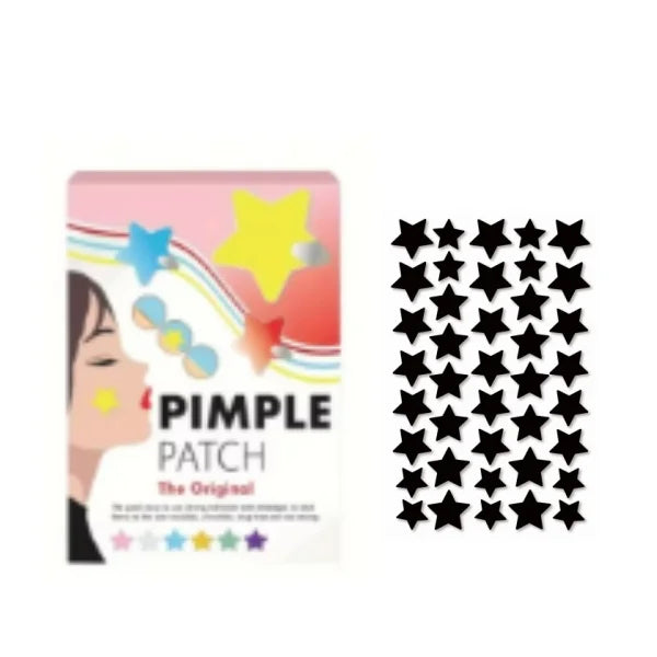 40pcs pieces of multi-color star acne patches, facial acne patches, concealer acne patches, and pimples patches, ultra-thin.