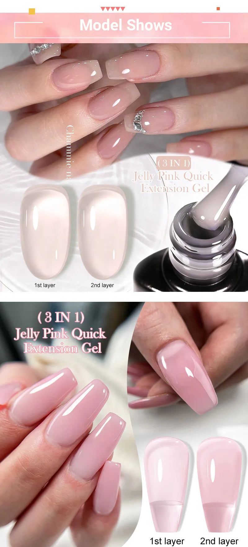 Extension Gel Nail Polish Jelly Soak Off Kit for Permanent Makeup Artists Permanent Makeup Machines Tidesmit