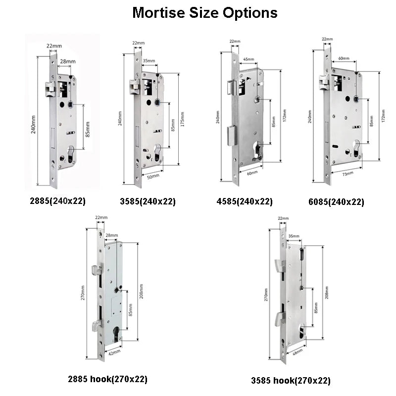 TTLock App Smart Aluminum Door Lock Waterproof Fingerprint Digital Password RFID Keyless Electronic Sliding Glass Door Lock
