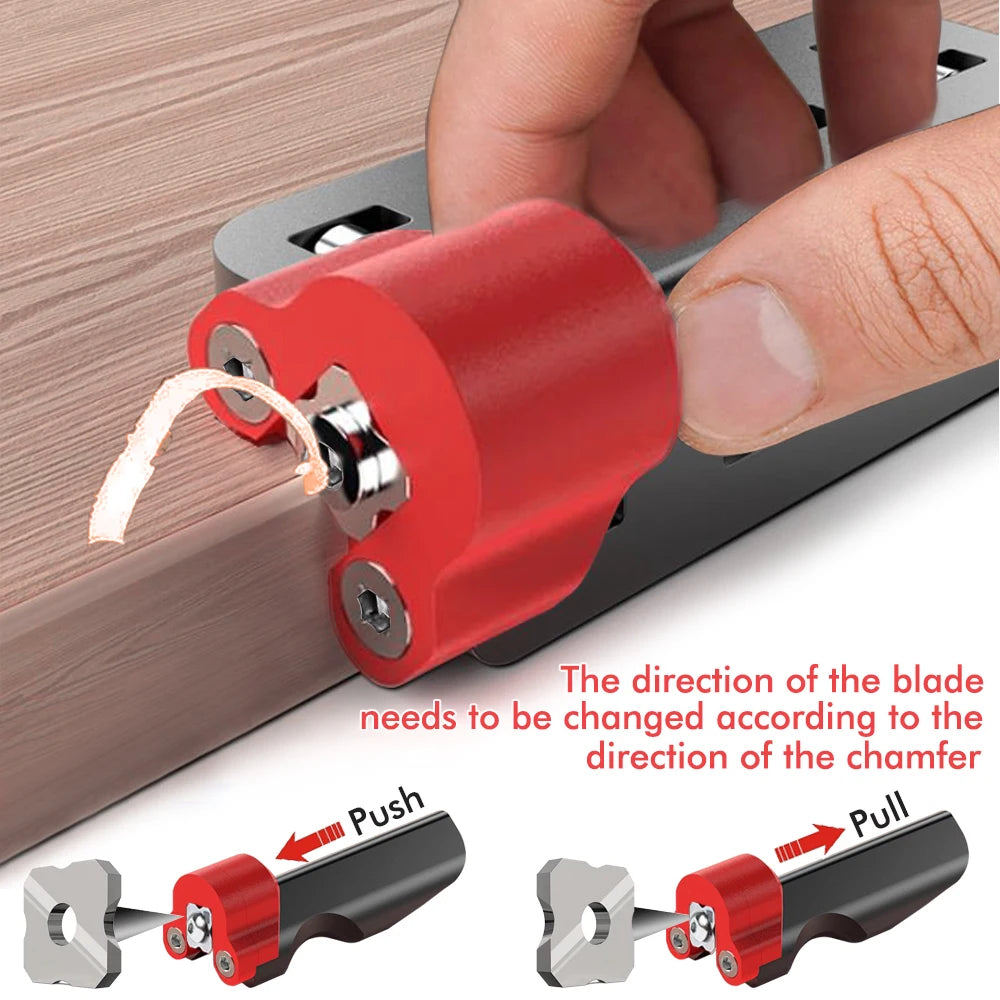 New Woodworking Edge Trimming Knife and Blade Corner Manual Planer Blade Hand Tools Wood Deburring Chamfering Fillet Scraper