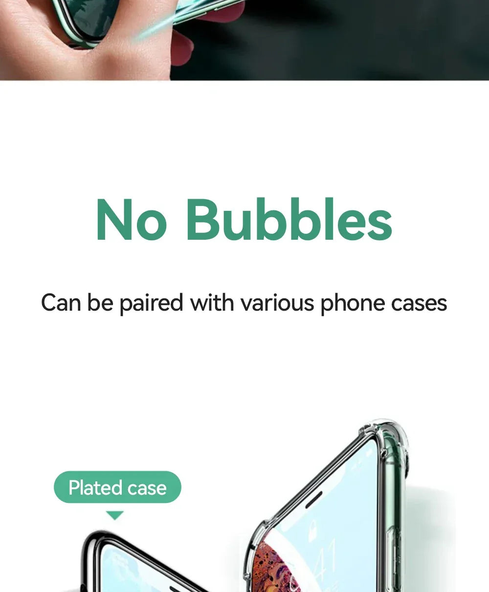 iPhone 15 Screen Protector Tempered Glass 9H Hardness Case Friendly 3pcs Tidesmit