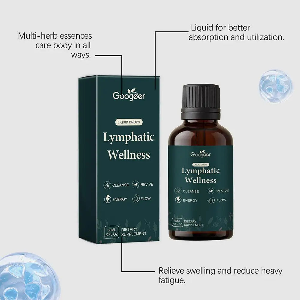 Lymphatic Drainage Drops 2000mg Herbal Blend with Elderberry Echinacea Dandelio Supports Lymphatic Drainage, Immune System