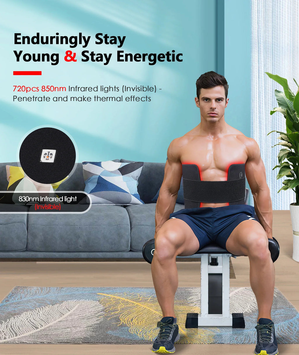 Red Light Therapy Heating Pad for Muscle Relief - Tidesmit Wellness Massage Chairs Tidesmit