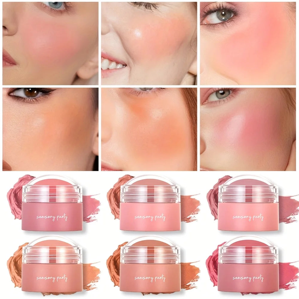 Tidesmit waterproof blush cream in 6 colors long-lasting multi-use face makeup for a natural glowing finish