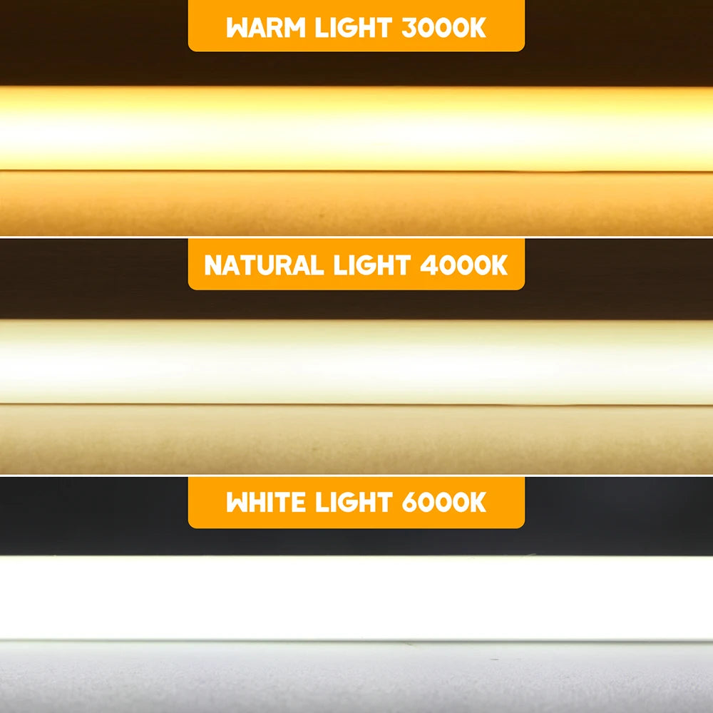 Dimmable 220V COB LED Neon Strip Light 4key Controller EU Plug Flex Tube 3000K 4000K 6000K for Staircase Bar Counter Lighting