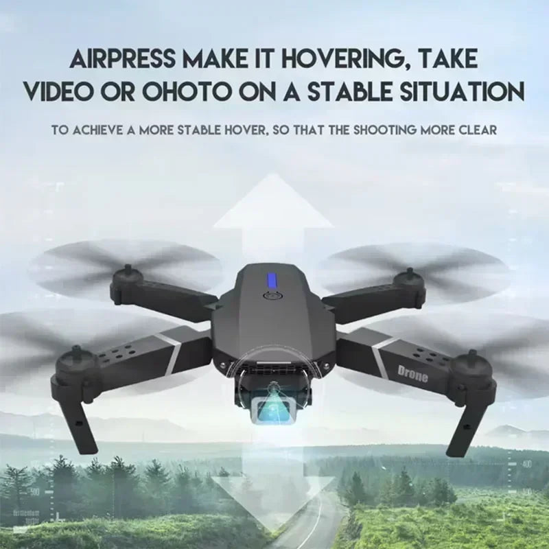 4K Camera Drone: Foldable Dual Lens WiFi RC Quadcopter for Beginners Tidesmit