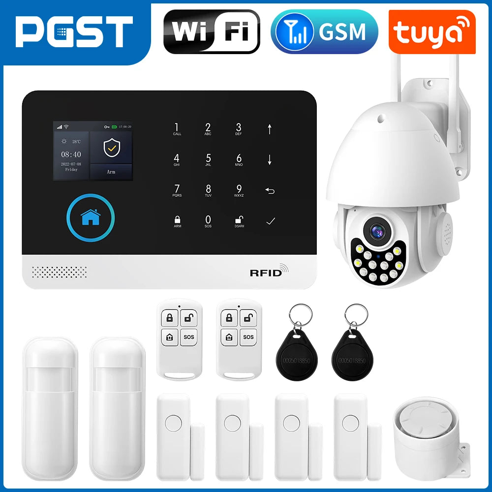 Smart Home Security Alarm System with 4G WiFi App Control by Tidesmit 2G U Tidesmit