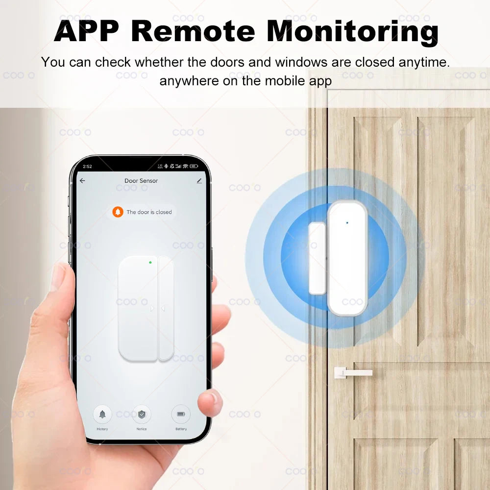 Zigbee Door Sensor Window Contact Sensor Open Closed Detector Smart Home Alarm Security Protection work with Tuya Hub Smart Life