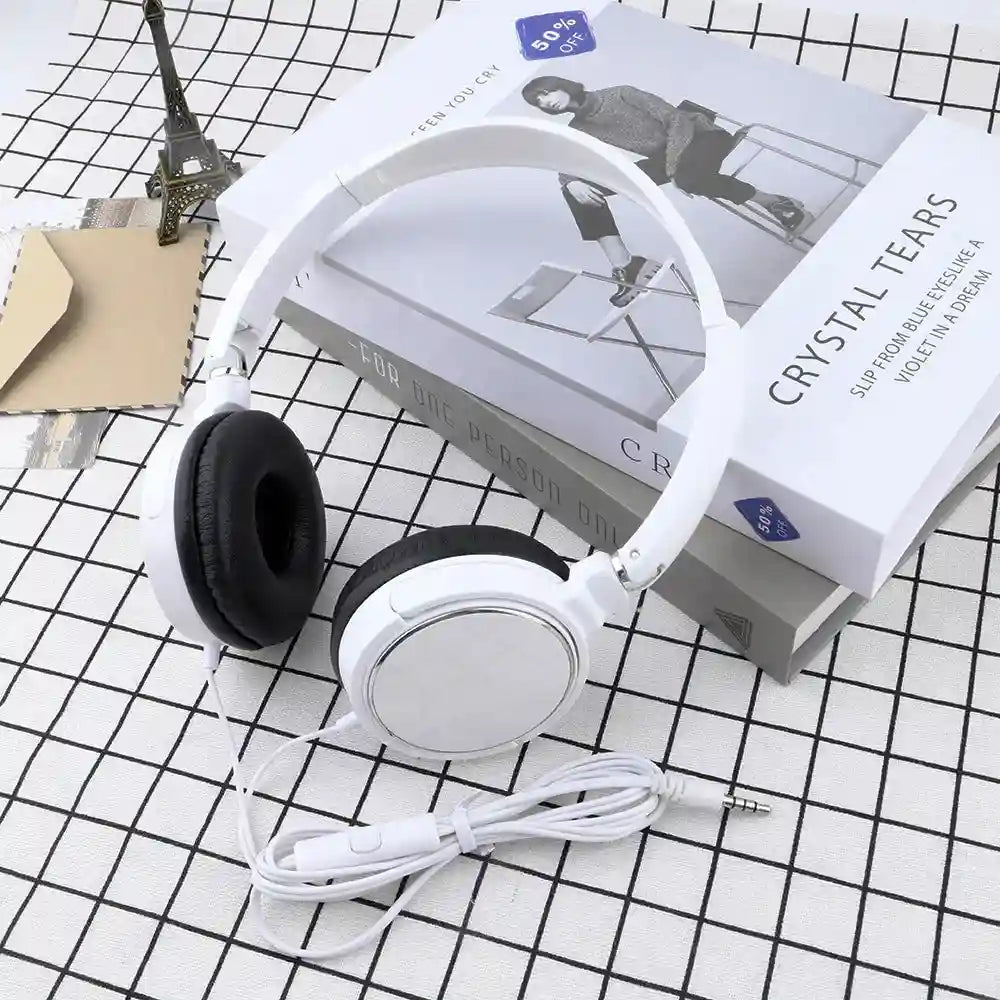 Noise Cancelling Wired Over-Ear Headphones with Mic - Tidesmit Tidesmit
