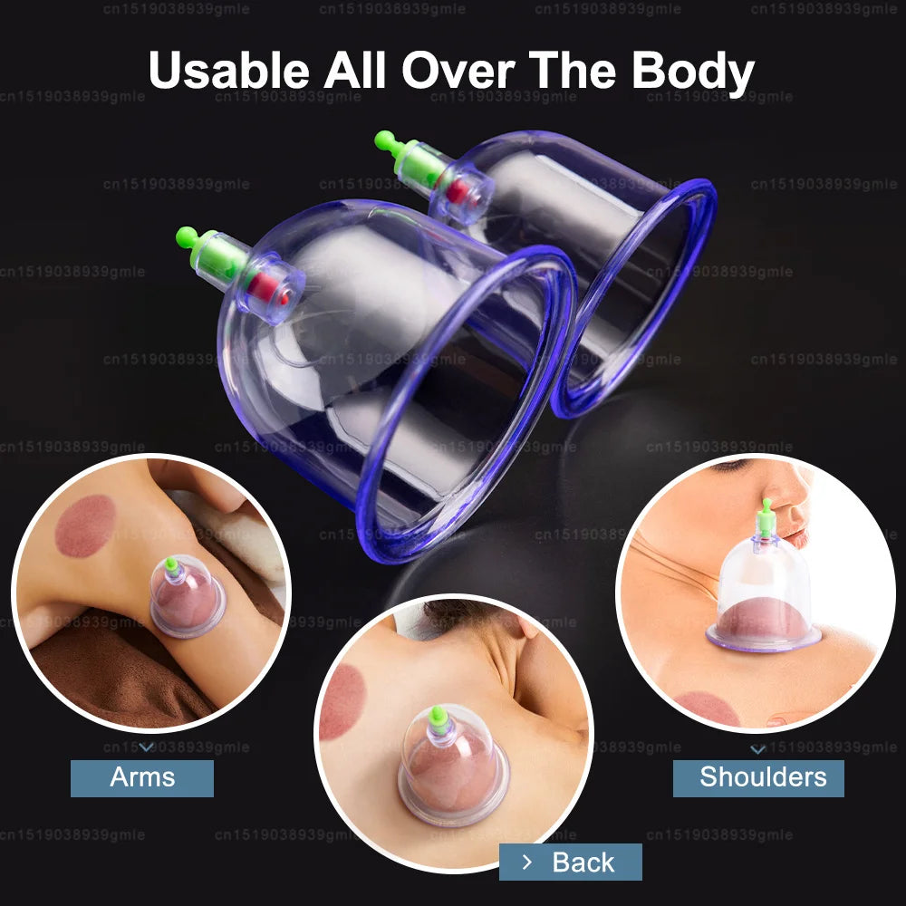 Electric Cupping Therapy Set for Back Massage | 12-Piece Wellness Kit Relaxation Treatment Tidesmit