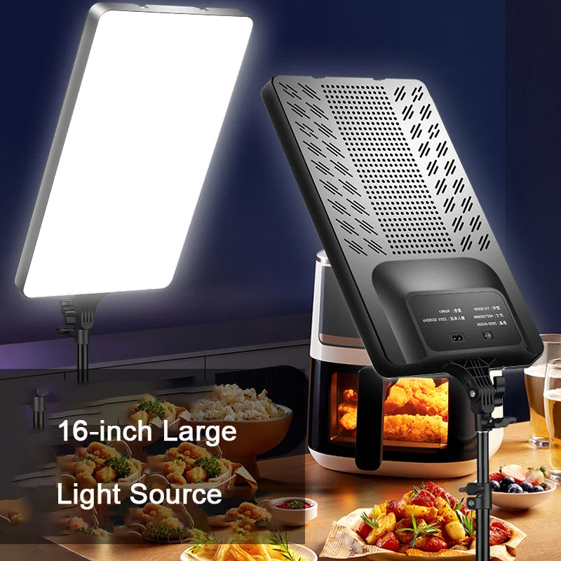 LED Video Light Panel | 50W Bi-Color Studio Lamp for Content Creation Tidesmit