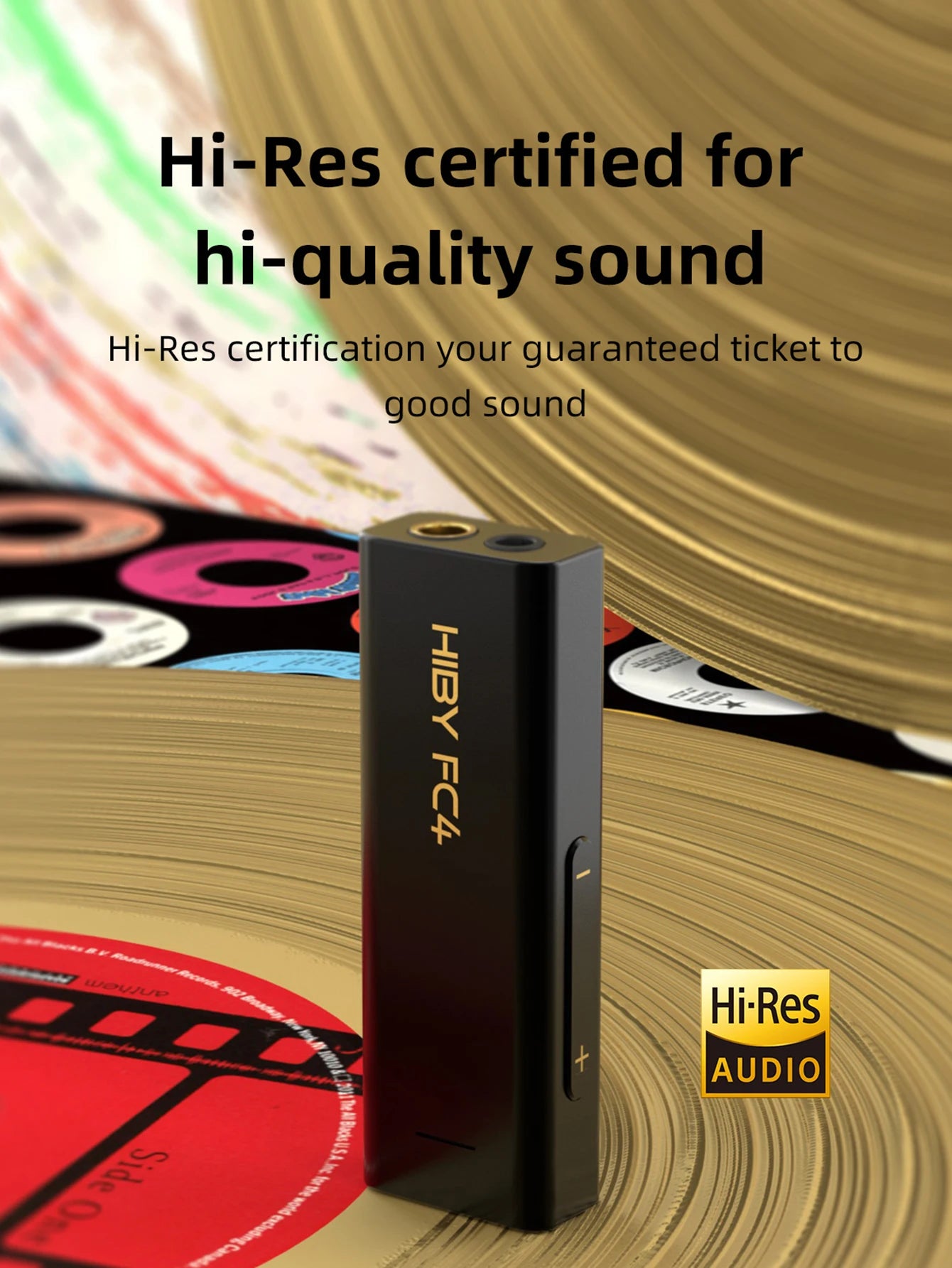 HiBy FC4 USB DAC Dongle & MQA Headphone Amplifier for High-Fidelity Audio Tidesmit