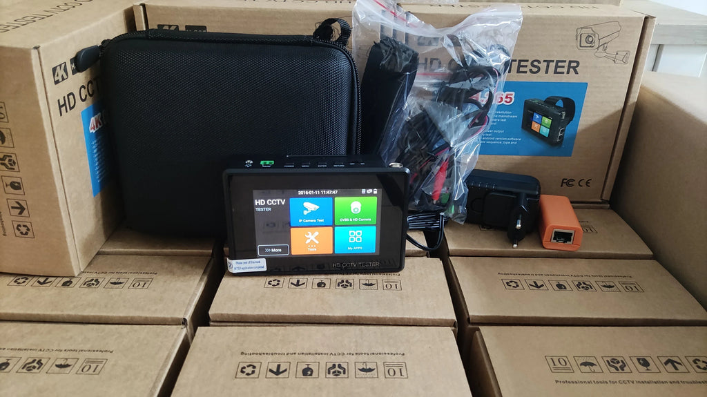 4 Inch Wrist CCTV Tools H.265 AHD CVI TVI CVBS CCTV Monitor for Analog IP Camera Tester POE Testers CFTV 4K CCTV IP Tester