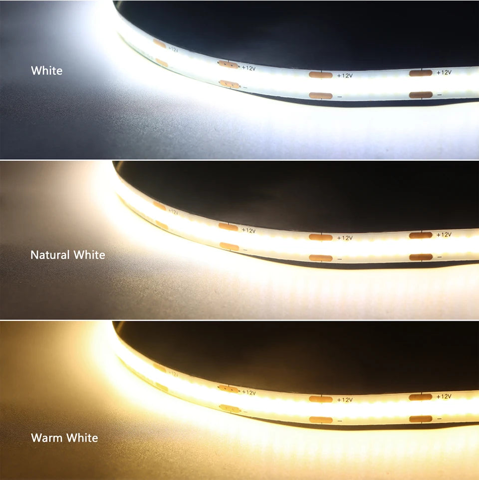 12V COB LED Strip Light Smart Double Door Sensor Switch Cabinet lights for your room Lighting Dupont LED Tape Door Open Light-ON