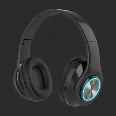 Wireless Over-Ear Headphones with Active Noise Cancellation - Black Headband Black Tidesmit