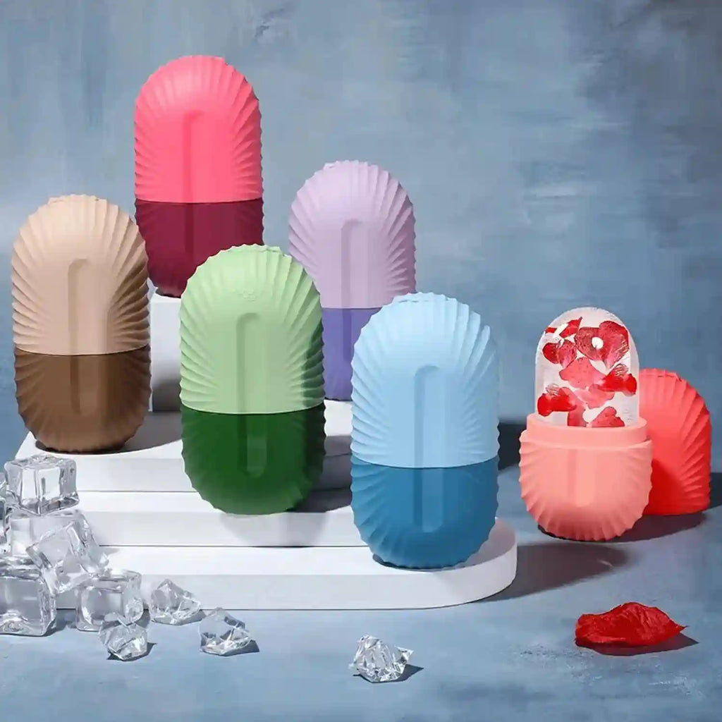 Facial Ice Roller for Depuffing | Silicone Skin Cooling Tool Eye Massage Instrument Tidesmit