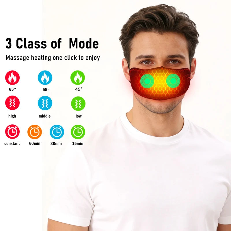 Heated Nose Warmer for Snoring Relief with 3 Gear Temperature Control Relaxation Treatment Tidesmit