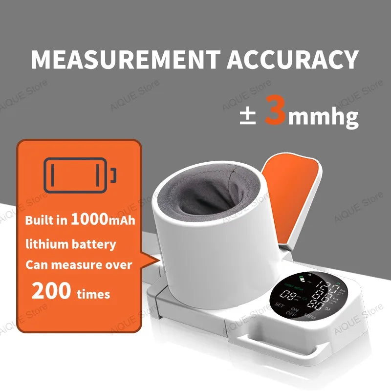 AiQUE Clinic Blood Pressure Monitor Automatic Tunnel Tonometer Digital Upper Arm Sphygmomanometer Tensiometer BP Machine Pulse