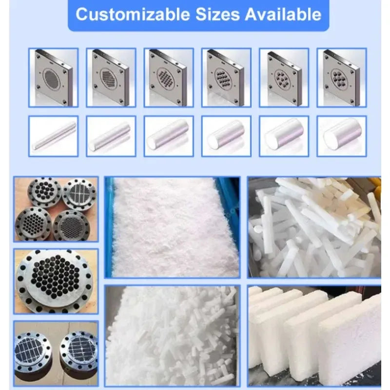 Dry Ice Pellet Maker 50kg/h 3kW Commercial Granulator