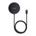 Magnetic Wireless Charger for iPhone 16 15 | MagSafe Compatible Stand Cosmic Black Tidesmit