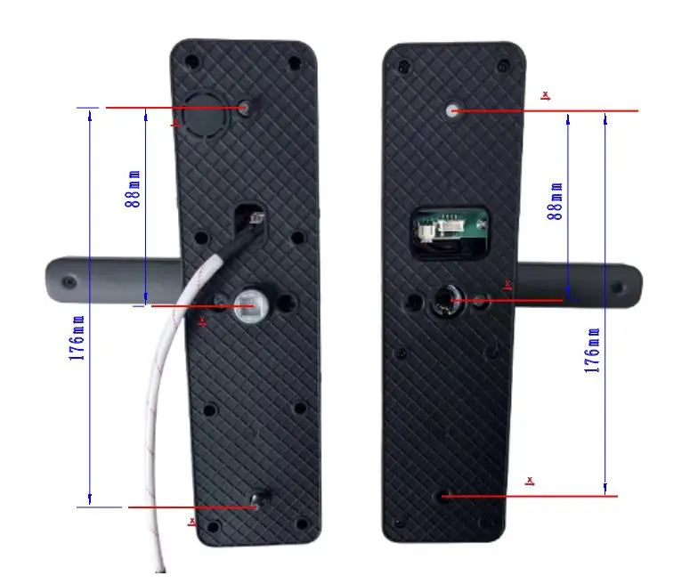 EU Warehouse Tuya Smart Fingerprint Door Lock APP Remote Unlock Password IC Card Key Temporary Code for Airbnb Home Office Fast Delivery